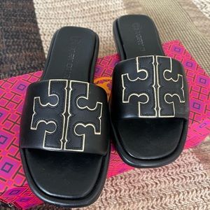 Tory Burch Black Sport Slide
